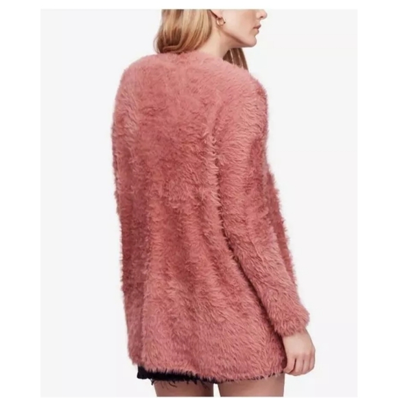 Free People Faux Fur Sweater Cardigan - Picture 8 of 8